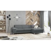 Stylefy Lino Canapé dangle Gris Cuir synthétique