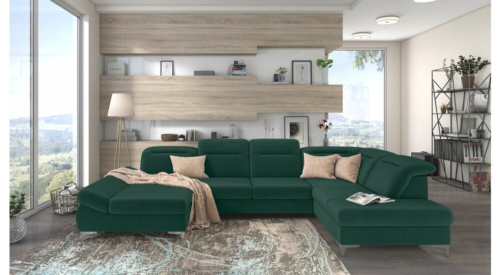 Stylefy Timola XL Canape panoramique Vert