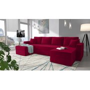 Stylefy Rubicon Canape panoramique Rouge Velours