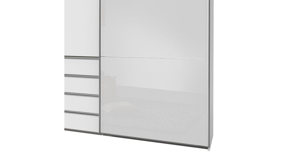 Stylefy Firgas Armoire a portes coulissantes Blanc