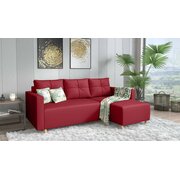 Stylefy Livenza Canapé dangle Rouge Cuir synthetique