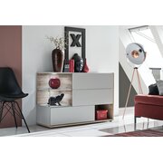 Stylefy Fabrizia Commode Gris Clair Chene