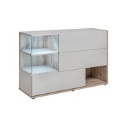 Stylefy Fabrizia Commode Gris Clair Chene