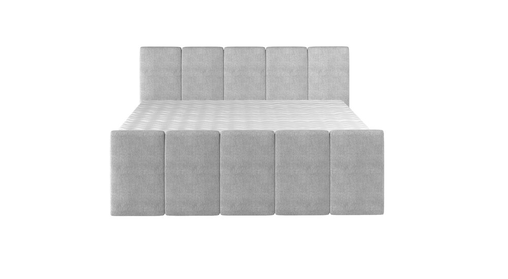 Stylefy Fresque Lit boxspring Cuir synthétique MADRYT Noir