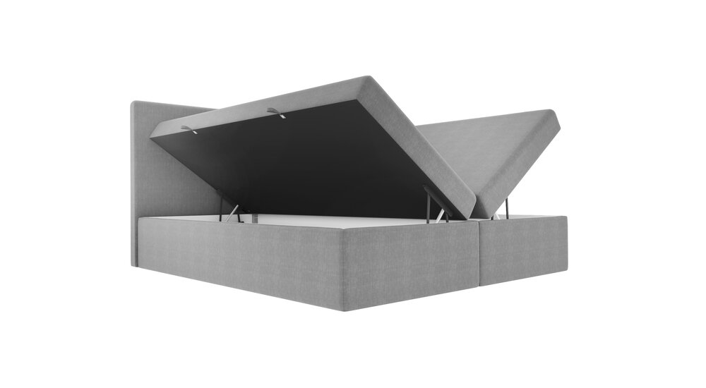 Stylefy Largetti Lit boxspring 160x200 cm Noir