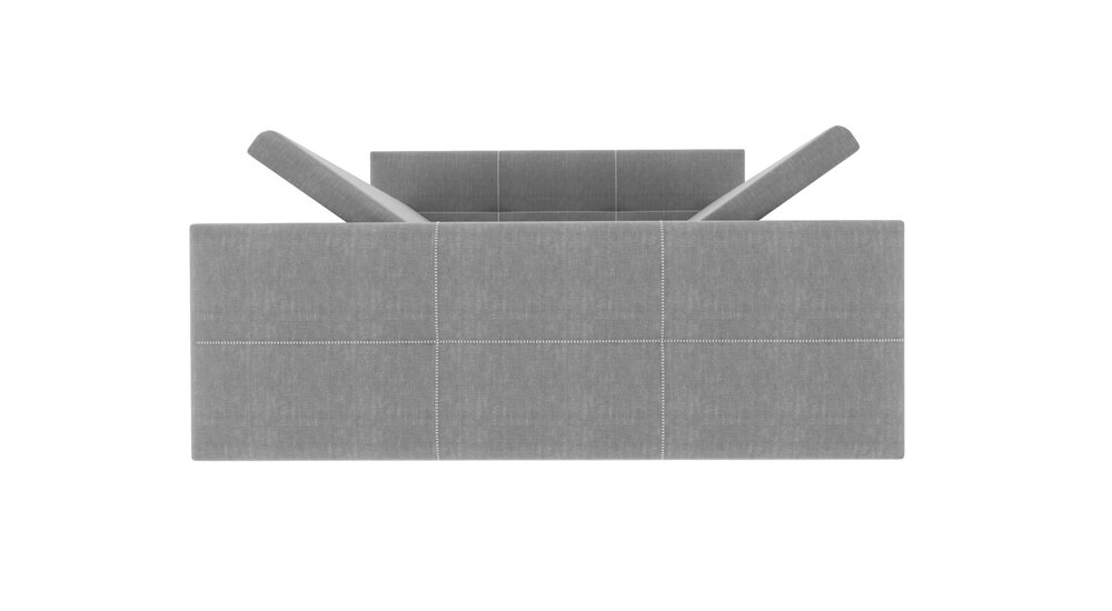 Stylefy Olomana Lit boxspring Tissu structuré INARI Noir 180x200 cm