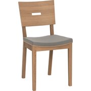 Stylefy Simplica II Chaise en bois Chêne Gris