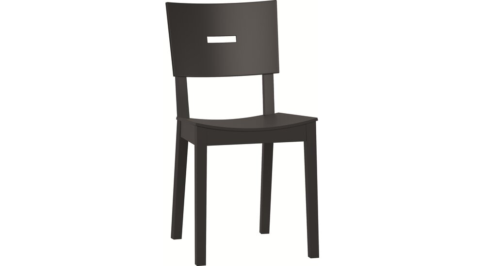 Stylefy Simplica I Chaise en bois Noir