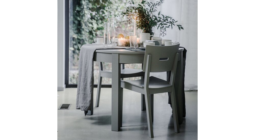 Stylefy Simplica I Table de salle à manger Gris