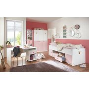 Stylefy Emilie II Armoire-penderie Blanc Rose