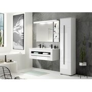 Stylefy Sambir Ensemble de salle de bain Blanc brillant Blanc mat
