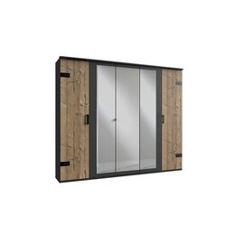 Stylefy Split Armoire a charnieres Sapin noble Graphite